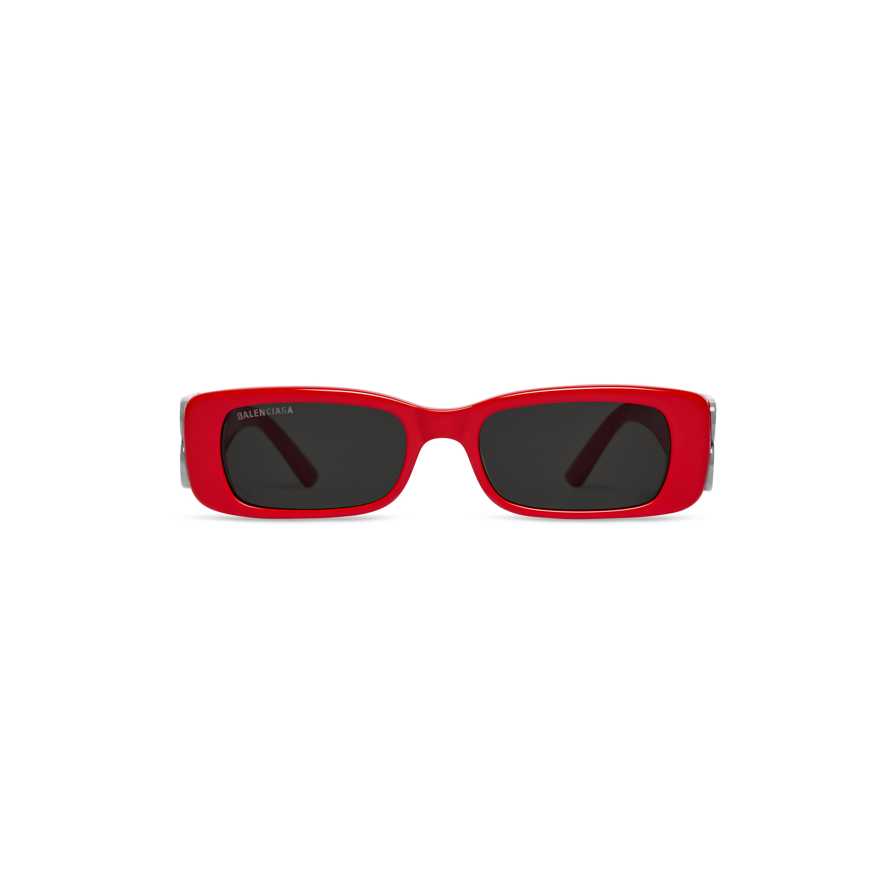 Balenciaga Logoplaque Rectangular Sunglasses  Black  Editorialist
