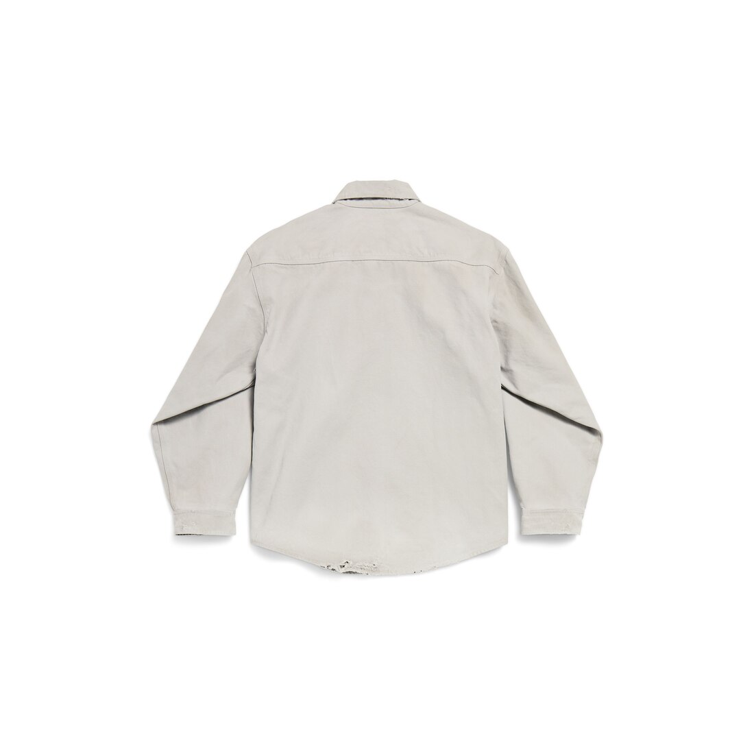 Men's Workwear Overshirt in Light Grey | Balenciaga US