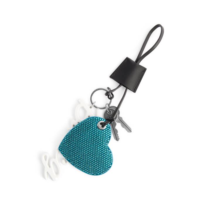 new year series 25 - keychain b heart short lace