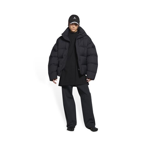 balenciaga long puffer coat