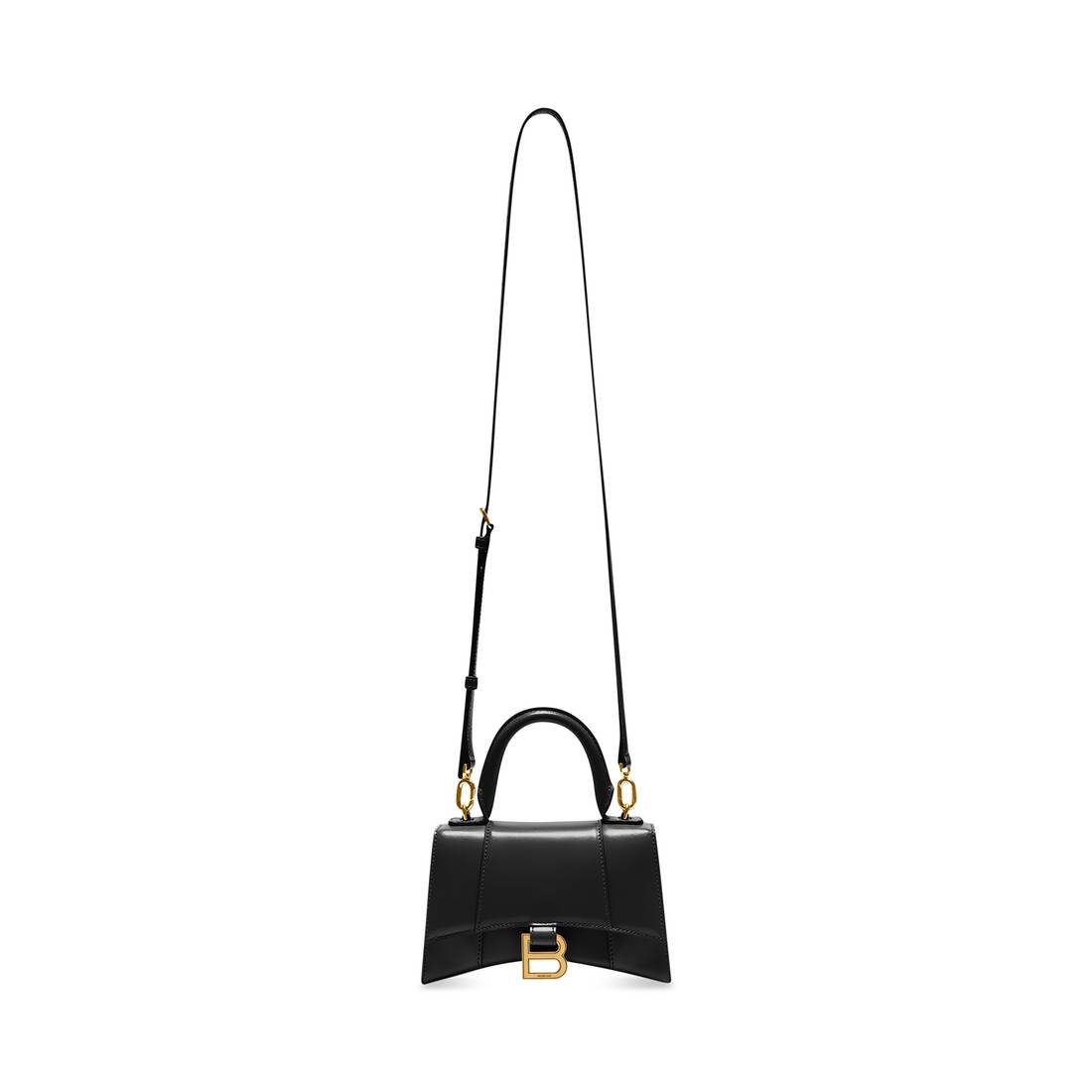 Balenciaga Hourglass XS BB Monogram Top-Handle Bag
