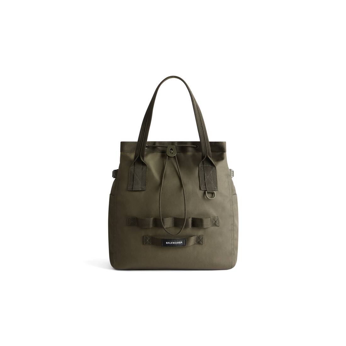 Dark Green Croc-Effect Trapeze Tote Bag - CHARLES & KEITH IN