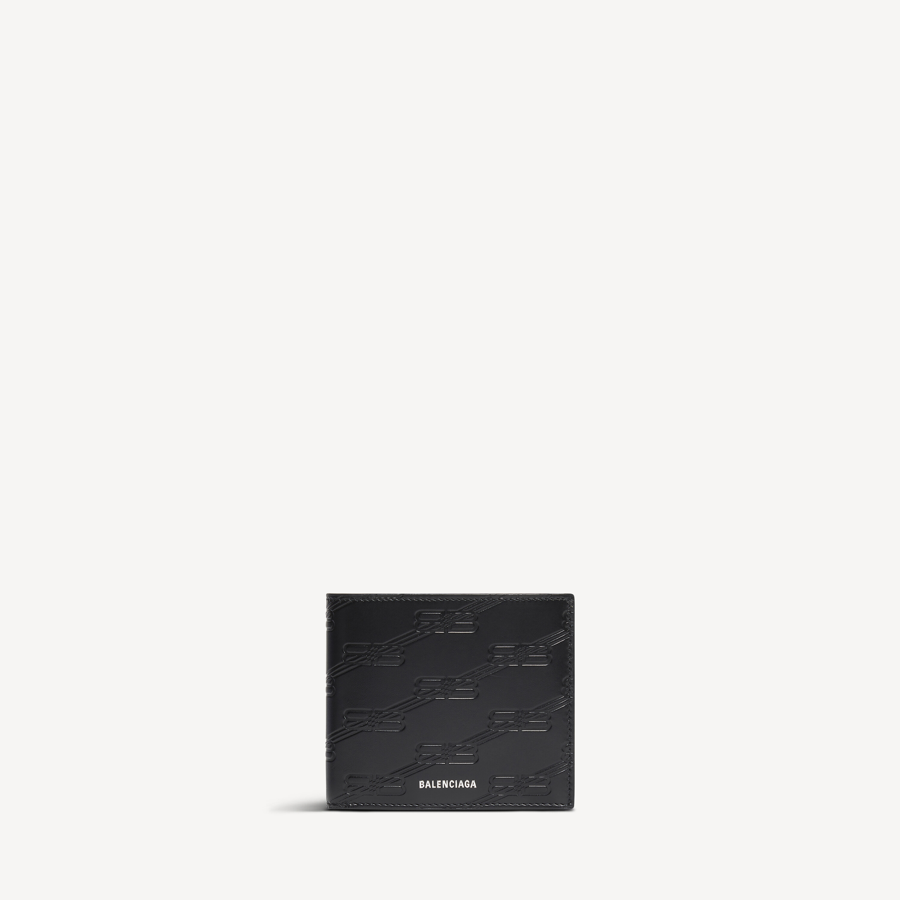 Balenciaga embossed monogram square folded wallet box