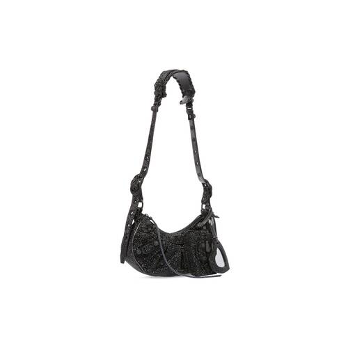 le cagole xs shoulder bag with rhinestones