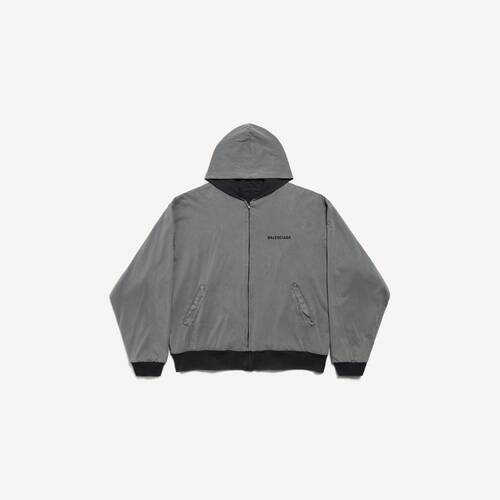 hoodie con cremallera reversible balenciaga back
