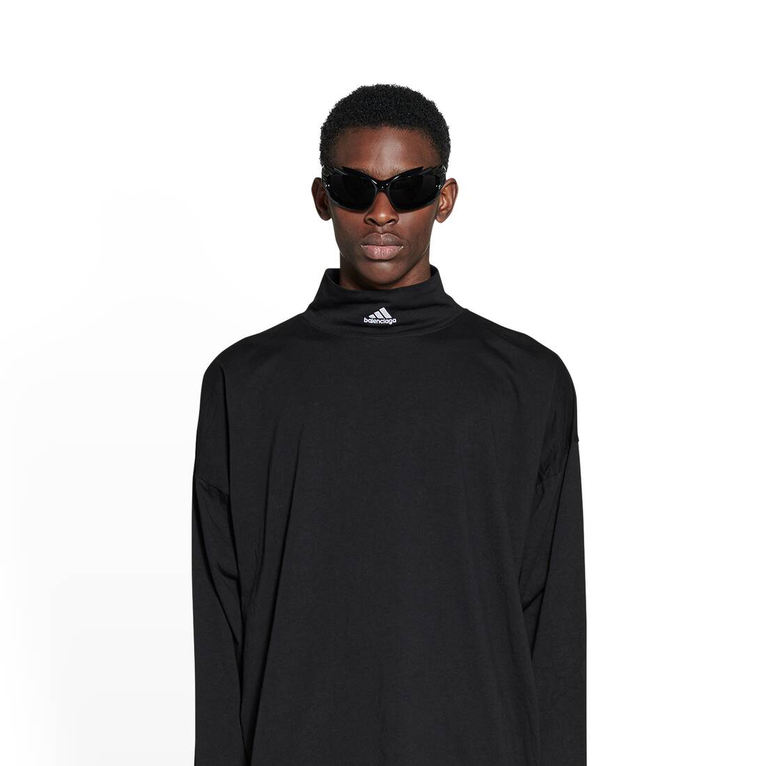 Balenciaga / Adidas ハイネックtシャツ で ブラック