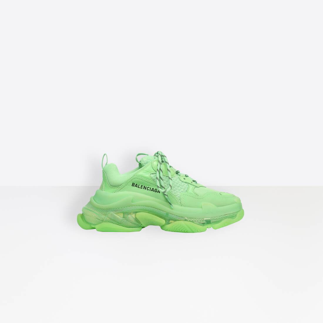 Triple s clear sole trainers