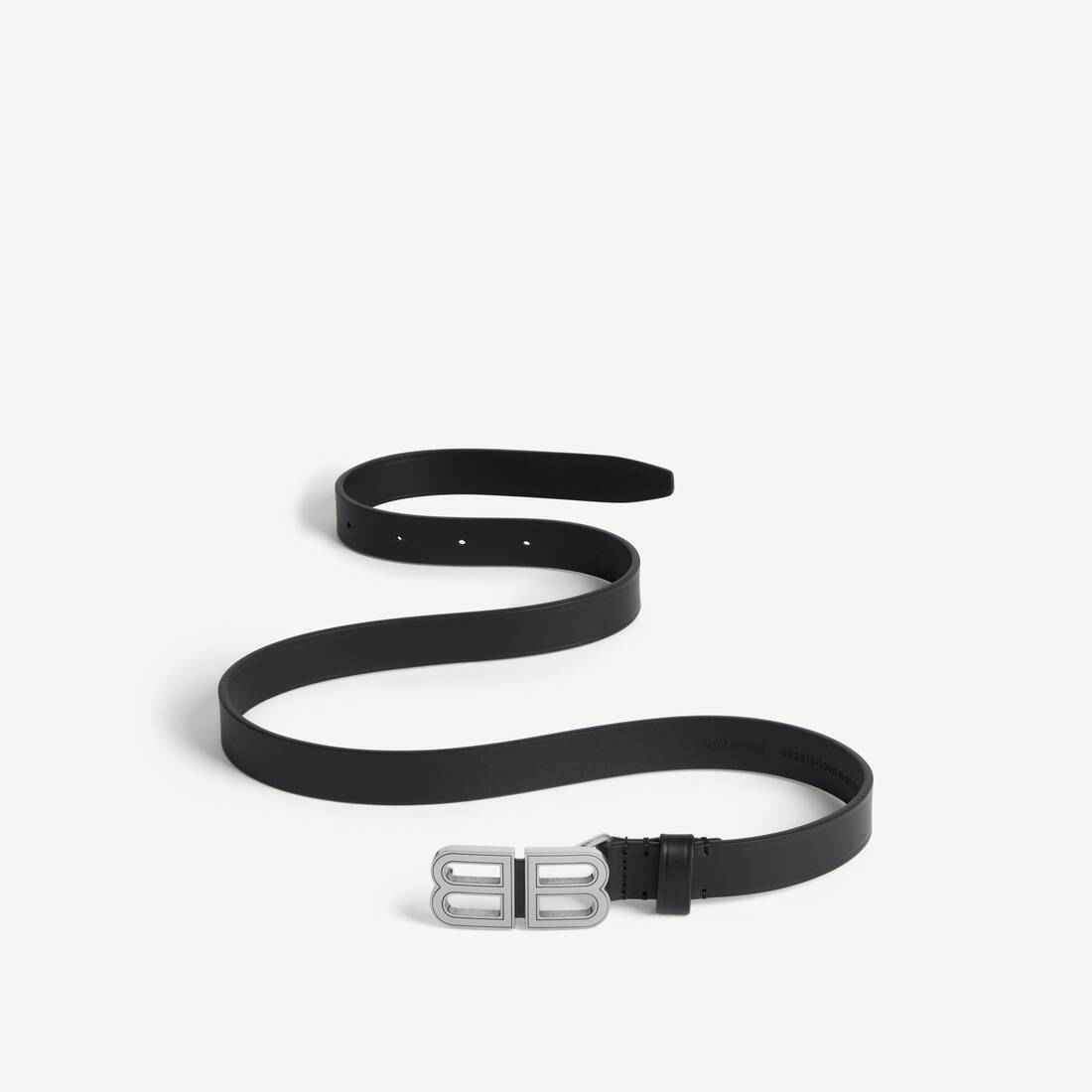 Women's Bb Hourglass Thin Belt in Black