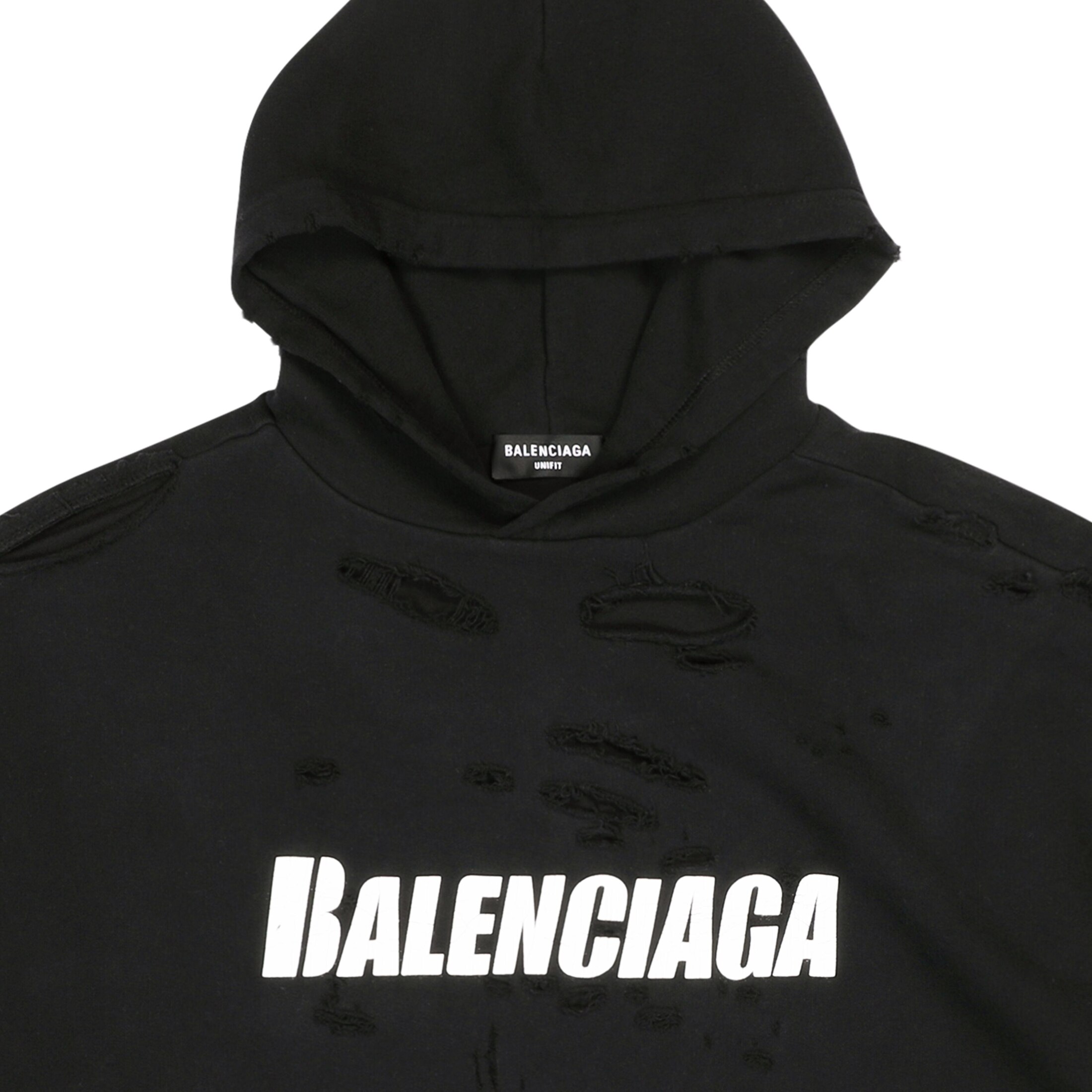 balenciaga destroyed hoodie