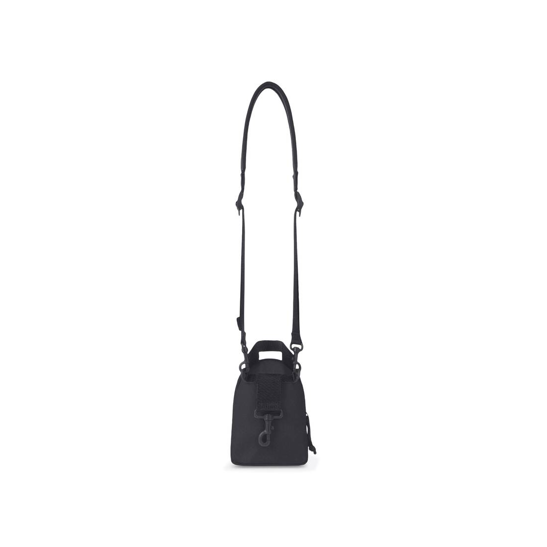 Men's Oversized Mini Backpack in Black