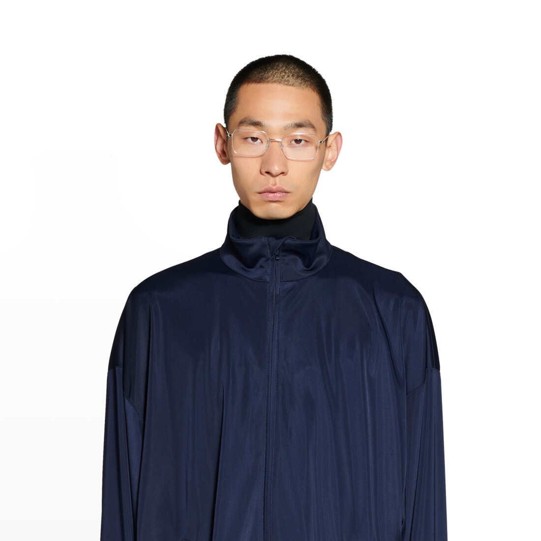 Men's Tracksuit Jacket in Navy Blue | Balenciaga US