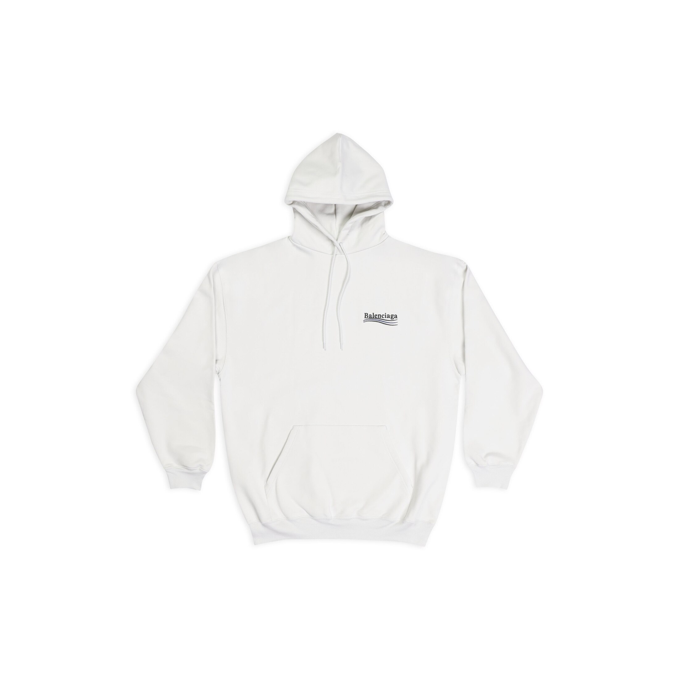 Balenciaga Political Campaign Hoodie Medium Fit - White - Woman - M - Cotton