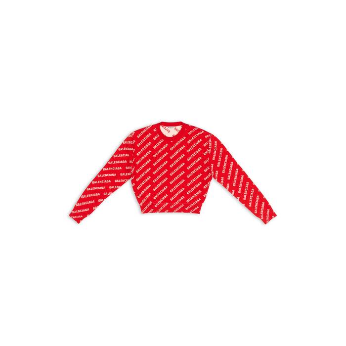 mini allover logo sweater