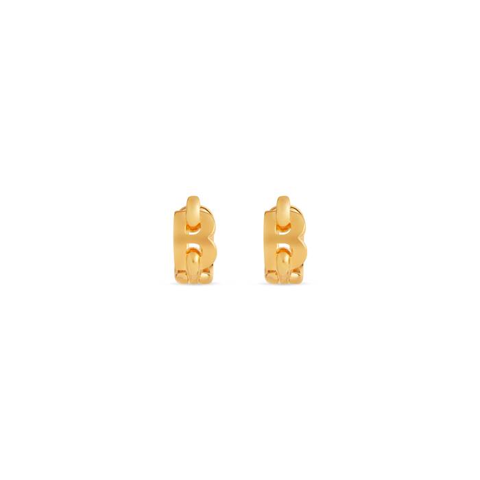 b chain hoop earrings