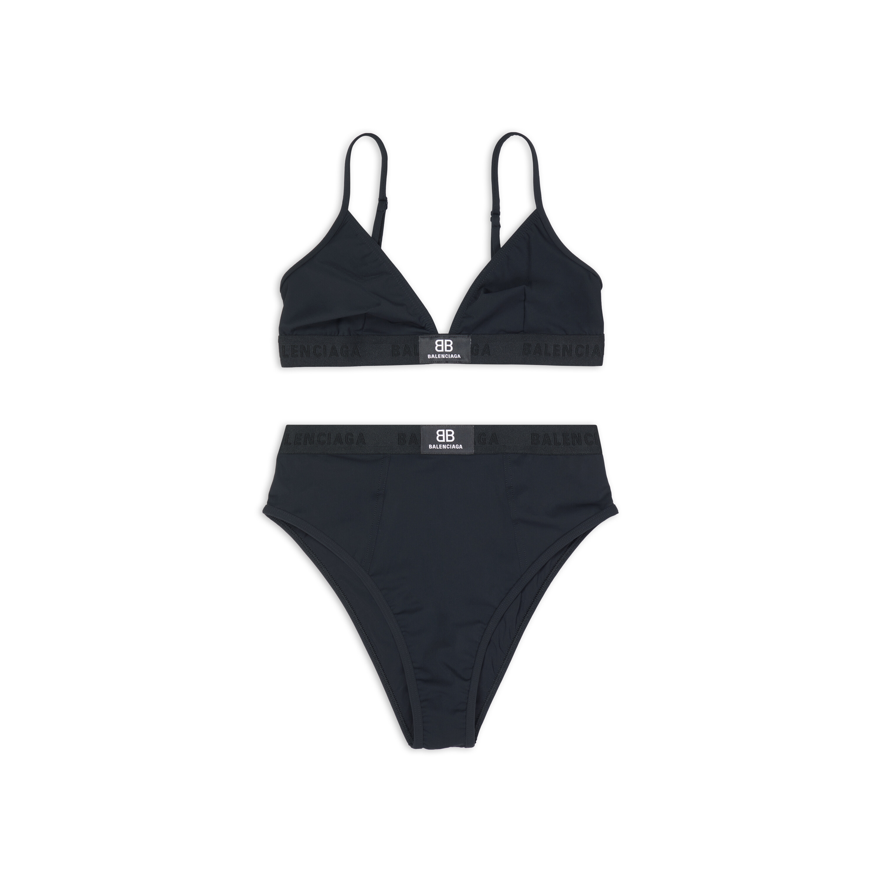 bizon onderschrift betreuren Women's Sporty Bikini Set in Black | Balenciaga GB