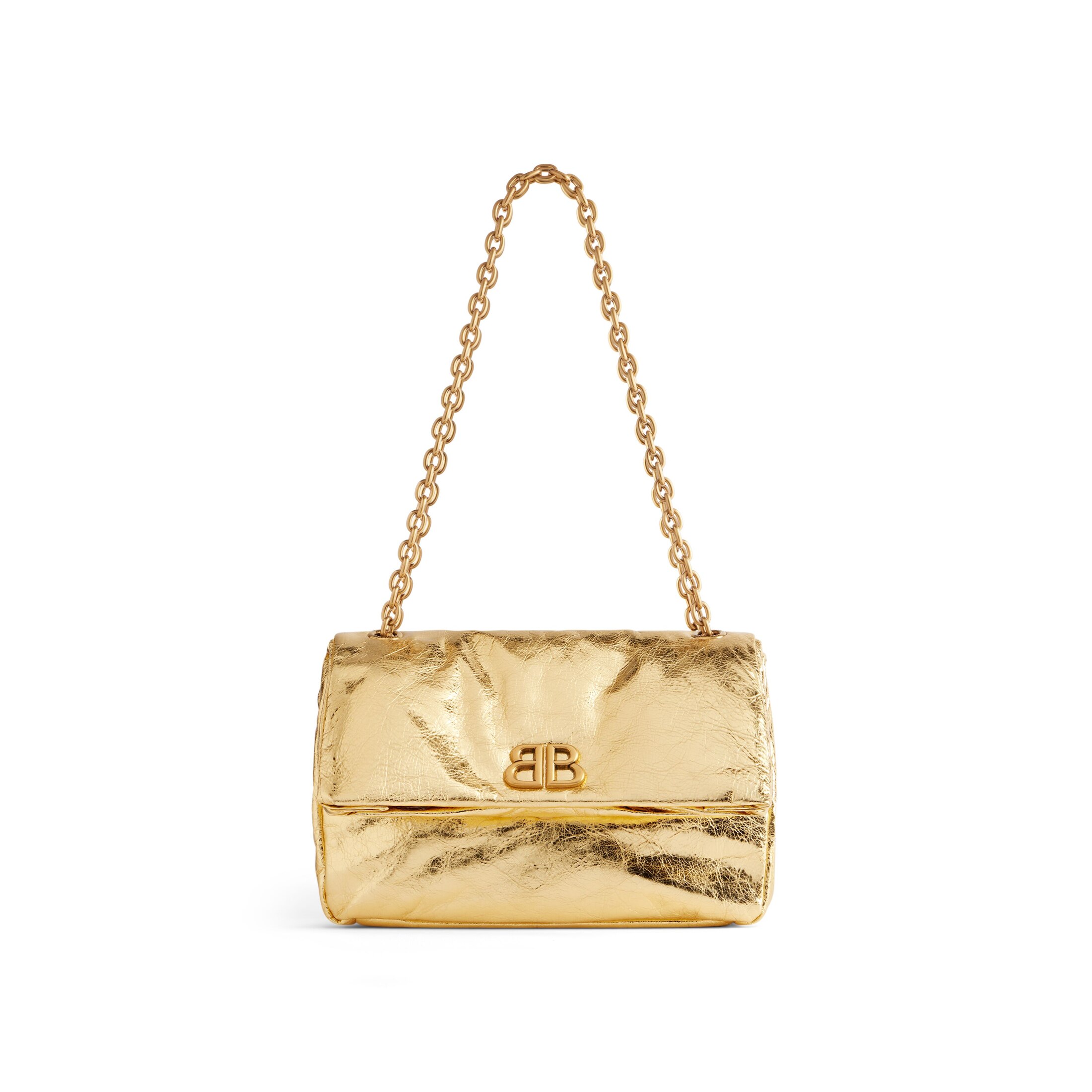 Balenciaga Monaco Small Chain Bag Metallized - Gold - Women's - Calfskin
