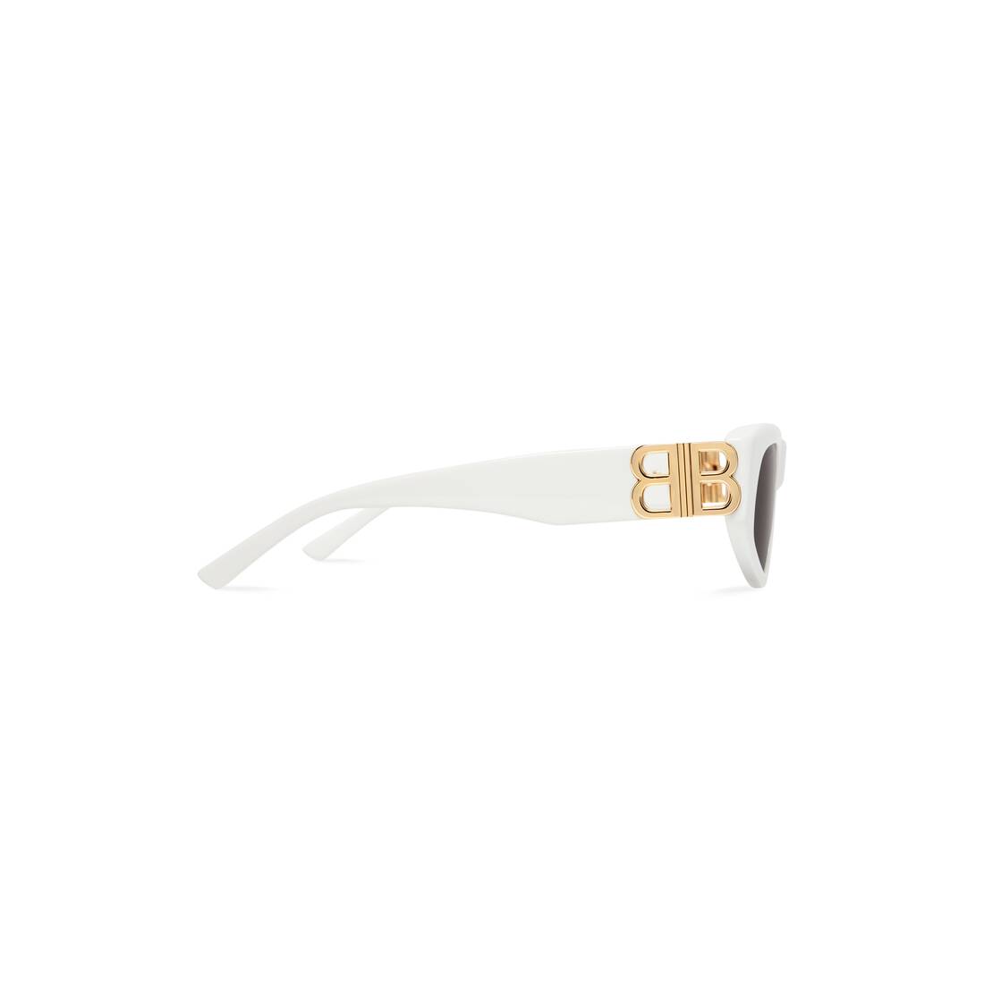 Balenciaga White Dynasty D-Frame Sunglasses