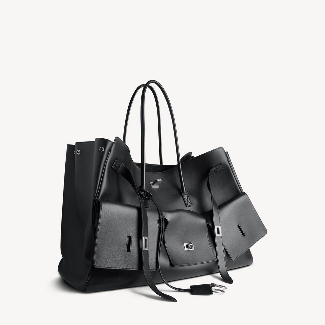 발렌시아가 블랙 벨 에어 XL 캐리 올 백 8054802ABAW1000
