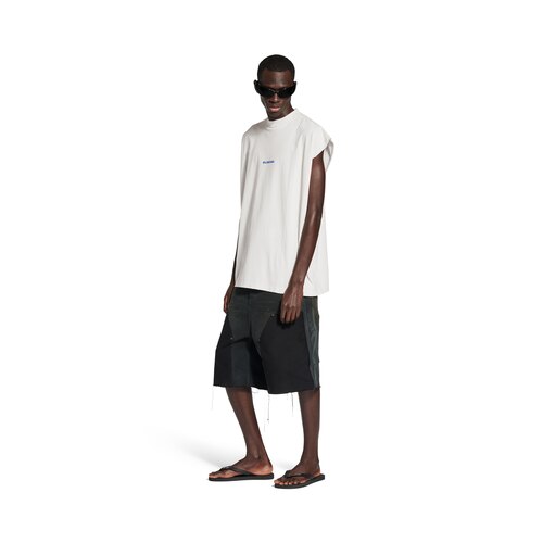 balenciaga back sleeveless t-shirt
