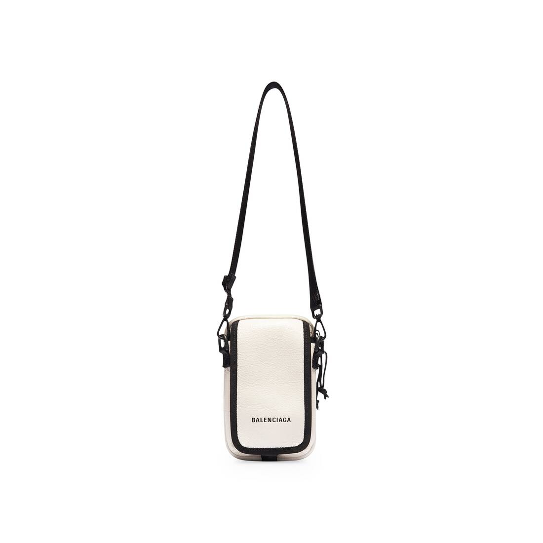 Hourglass XS Leather Crossbody Bag in White  Balenciaga  Mytheresa