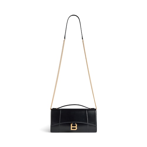 hourglass pochette with chain 