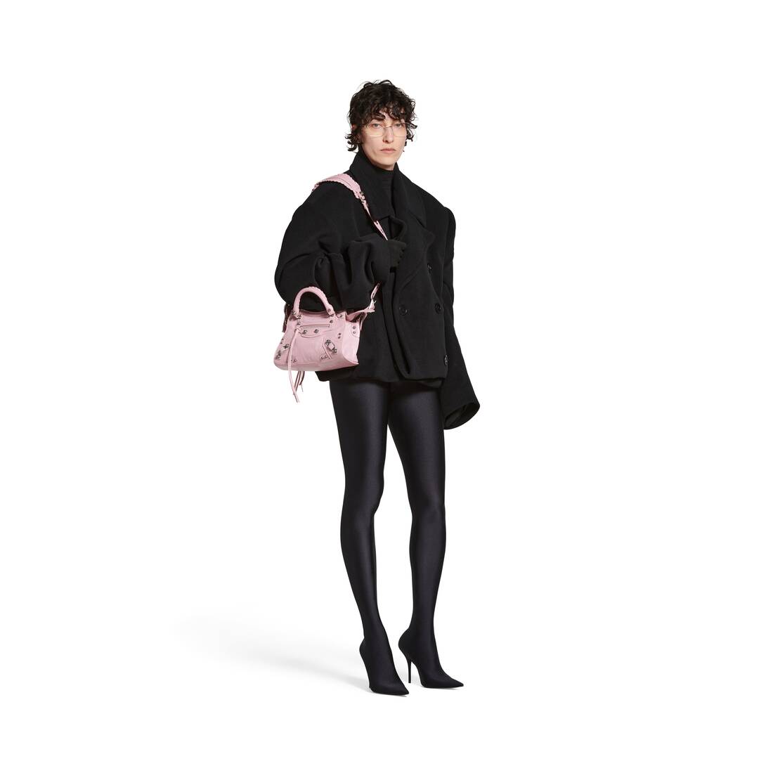 Women's Neo Cagole Xs Handbag in Light Pink | Balenciaga US