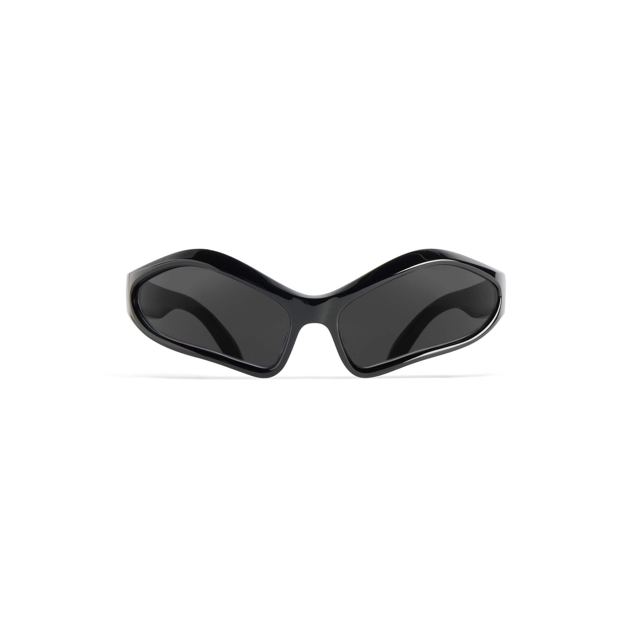 Balenciaga Fennec Oval Sunglasses - Black - Man - Polyamide