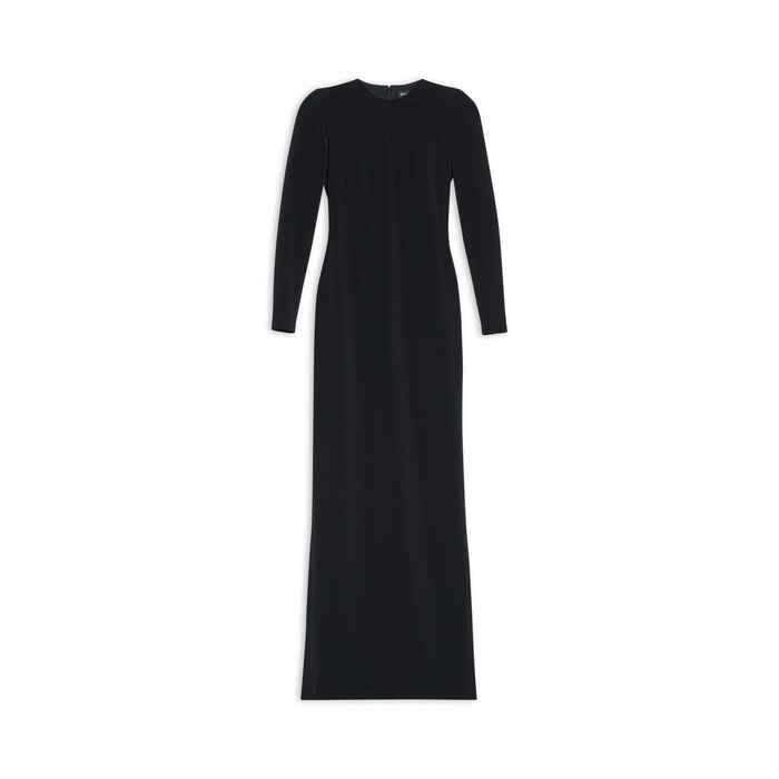 maxi crewneck dress