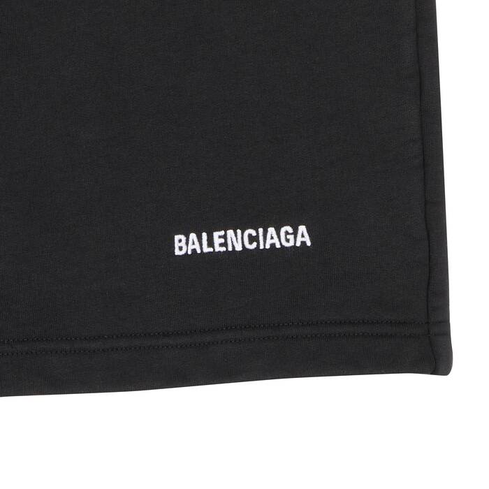 Women's Balenciaga Sweat Shorts in Black | Balenciaga US