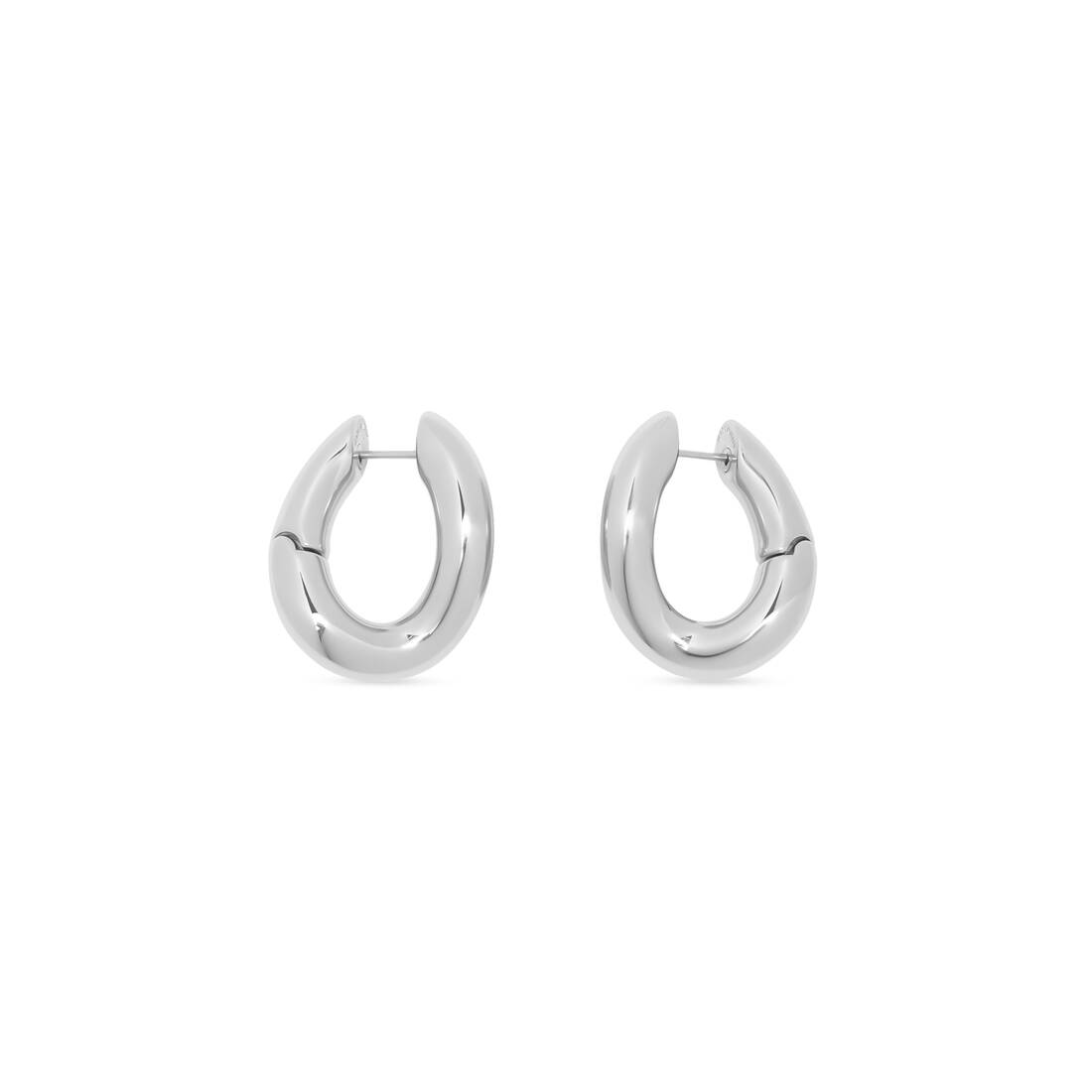 Women's Loop Earrings in Silver