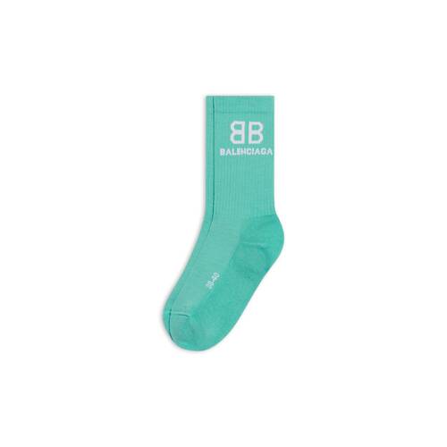 Calze Bb Tennis da Uomo in Verde | Balenciaga IT