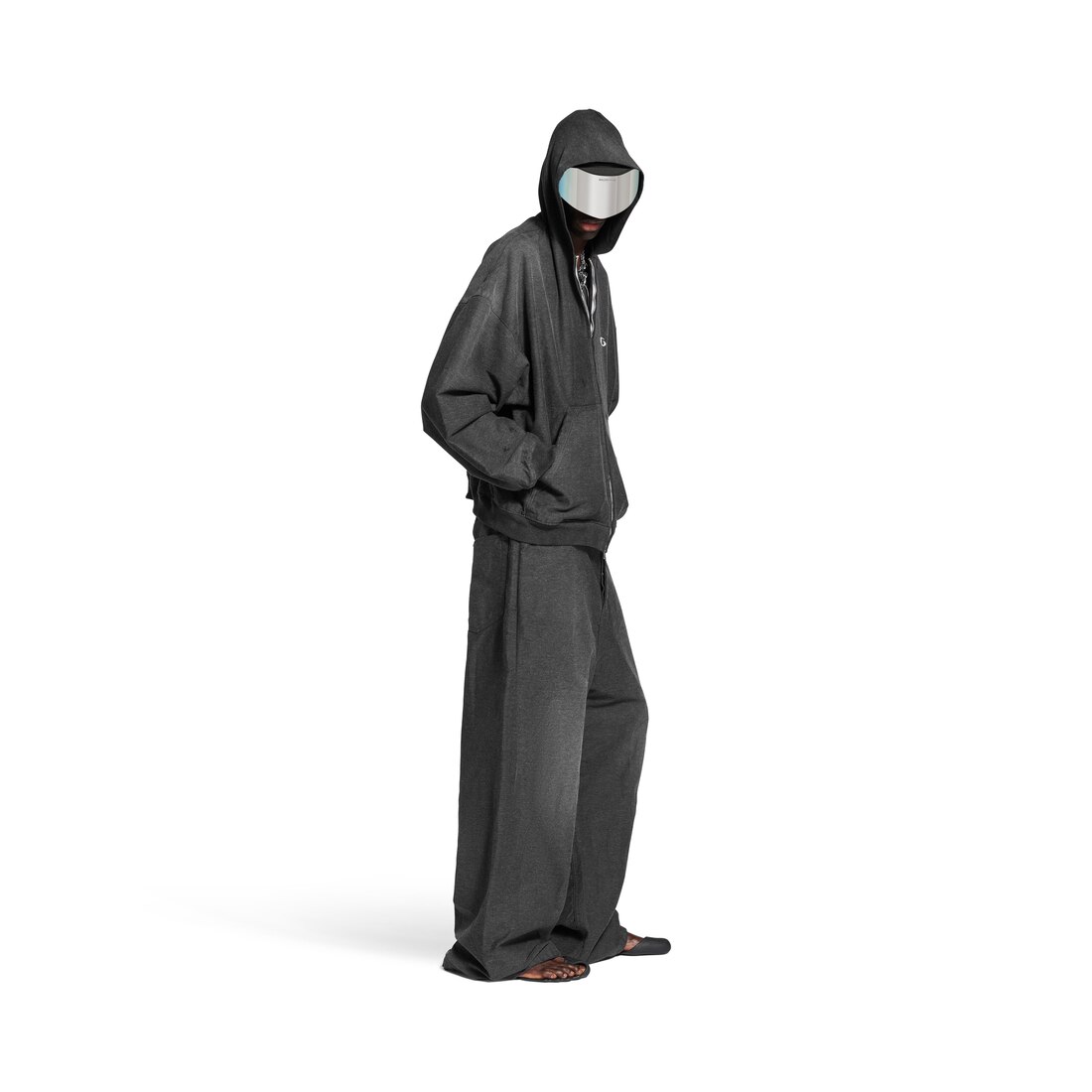 Men's Trompe L'oeil Sweatpants in Anthracite