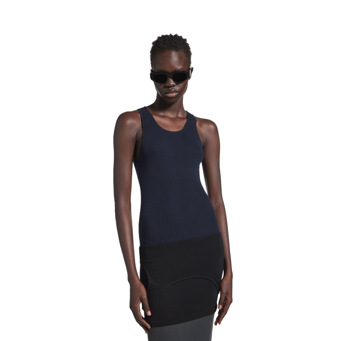 【関税込み】balenciaga UPSIDE DOWN' DRESS Women's Upside Down Dress in Black/navy/grey | Balenciaga US
