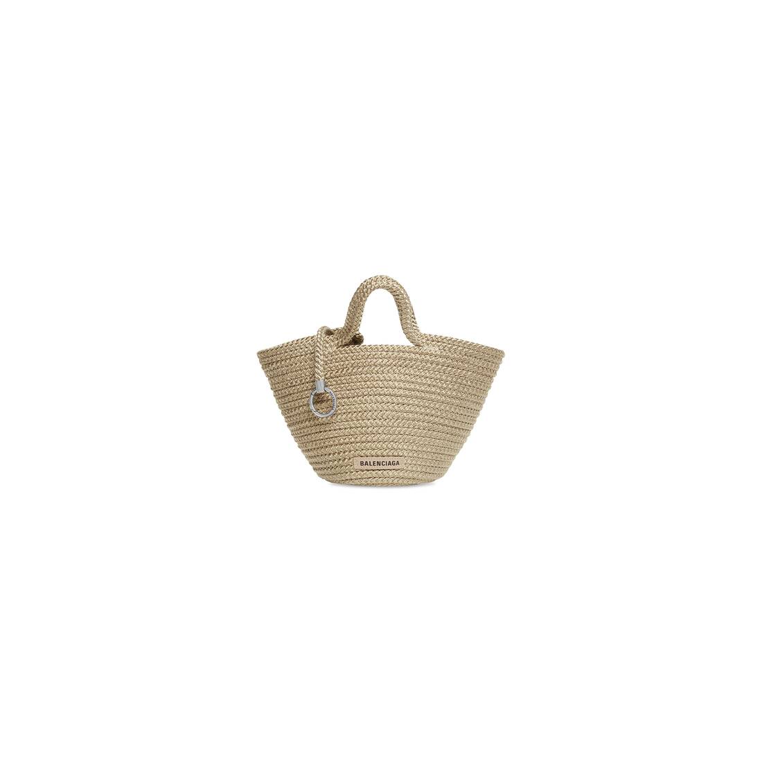 Women's Ibiza Small Basket With Strap in Beige