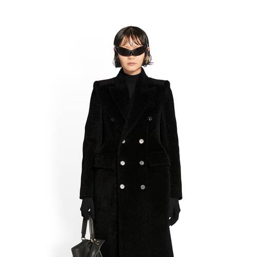 Women's Hourglass Coat in Black 
