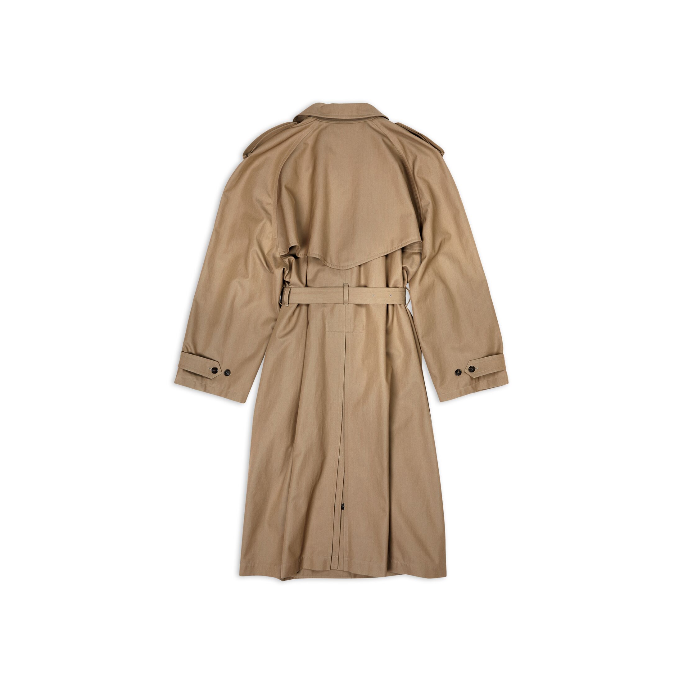 Women's Oversized Trench Coat in Beige Balenciaga US