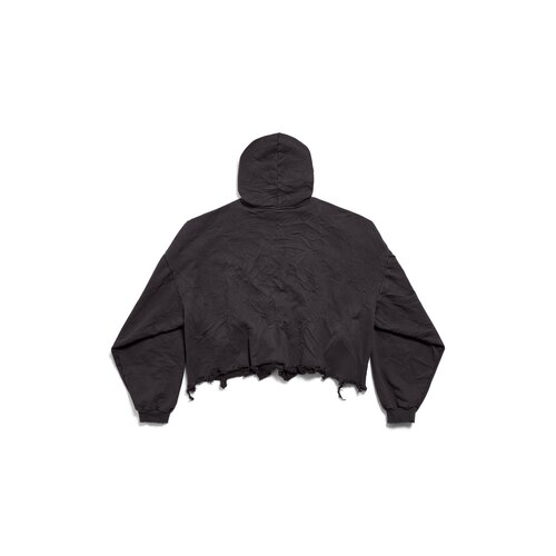 loop sports icon cropped hoodie