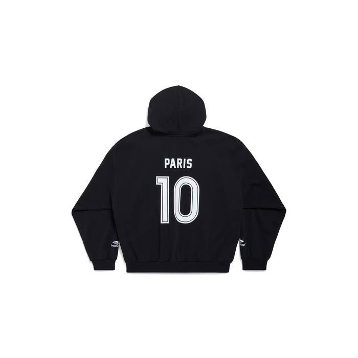paris soccer hoodie中号版型拉链连帽卫衣