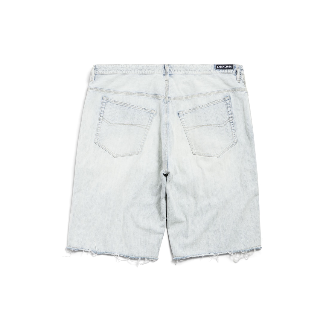 Men s Oversized Baggy Shorts in Light Blue Balenciaga CA