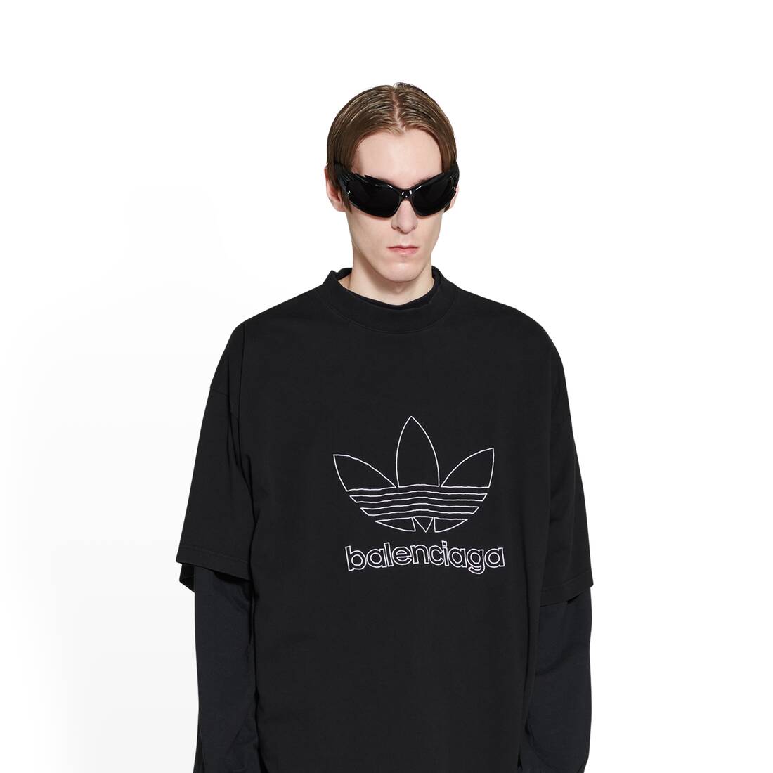Balenciaga / Adidas T-shirt Oversized in Black