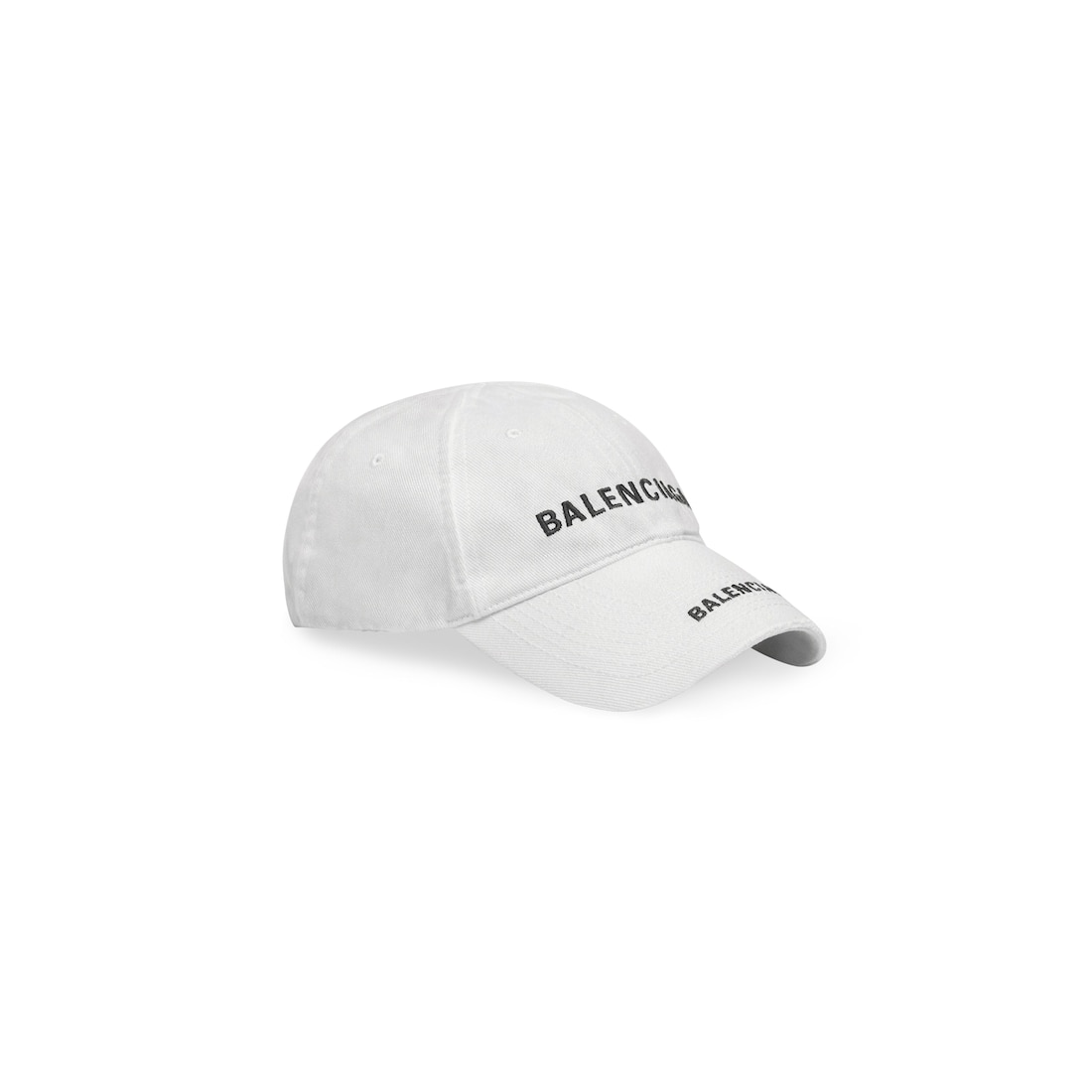 Double Logo Cap in White