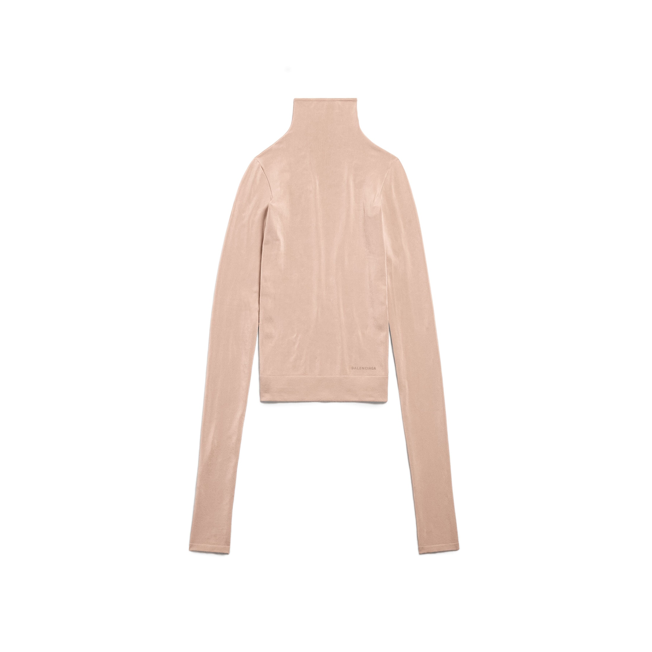 Balenciaga Turtleneck - Beige - Woman - 1 - Polyamide & Elastane