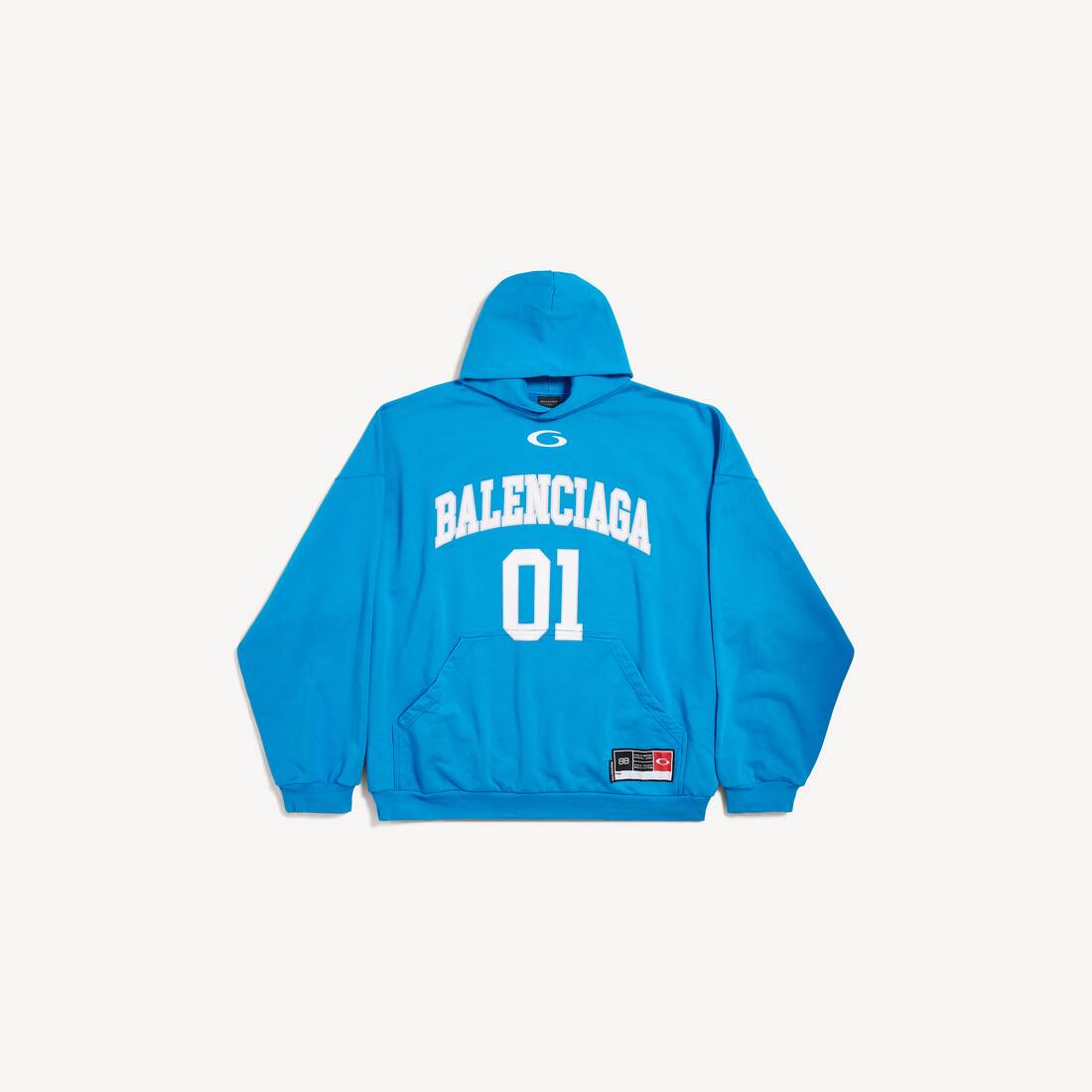 Balenciaga Hoodie Basketball Series Large Fit para Hombre en Azul