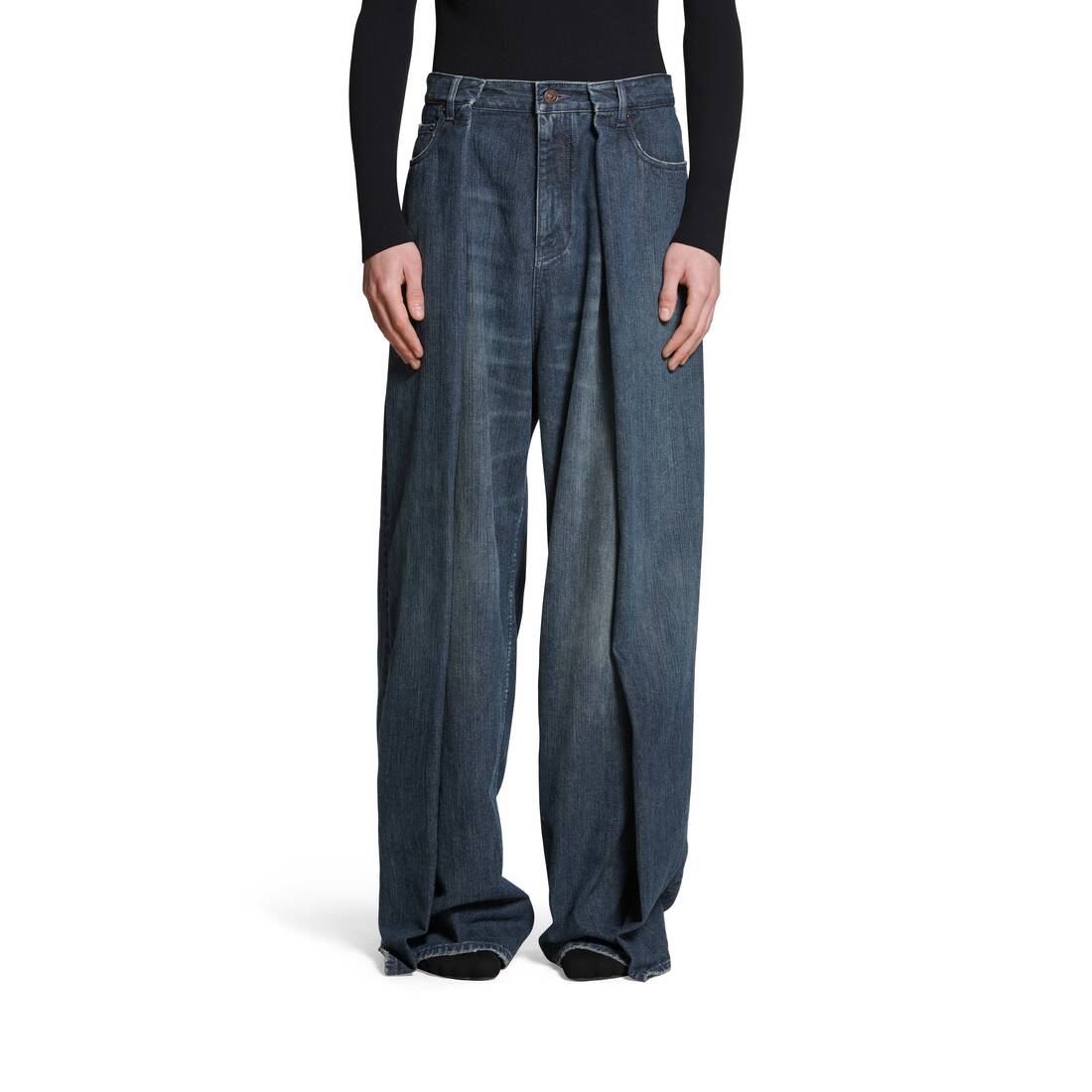 Balenciaga Paris Black Wrinkle Fabric Exposed Zipper Closure Pants Trousers  38 | eBay