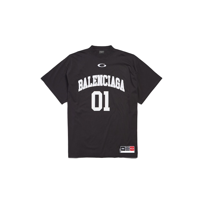 Balenciaga Logo Print T Shirt Black 2