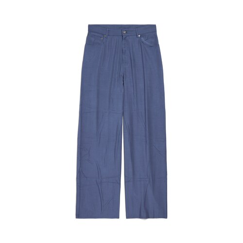 fluid denim pants