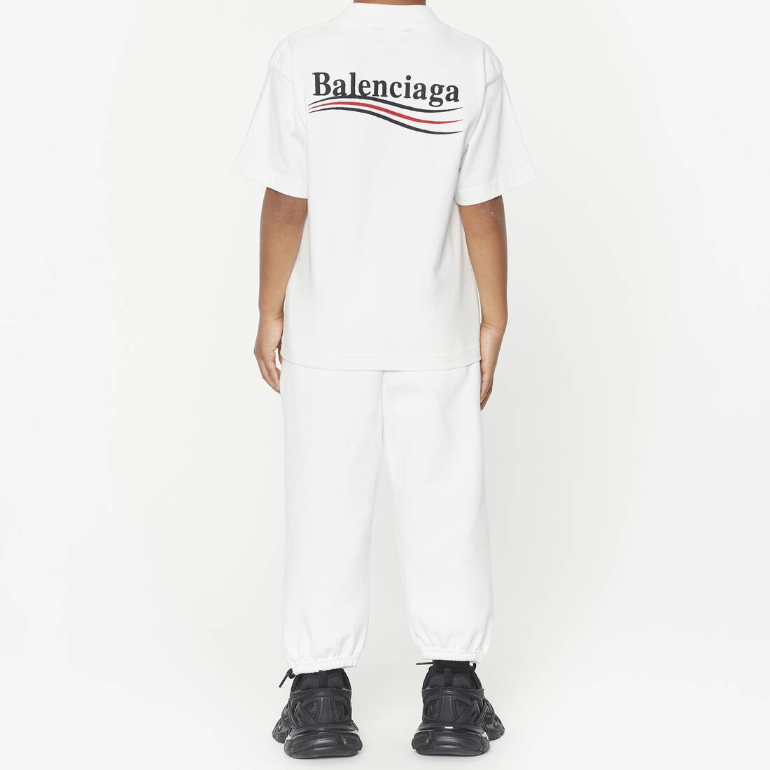 Kids - Political Campaign T-shirt pour Homme en Blanc/noir | Balenciaga France FR - Image 2