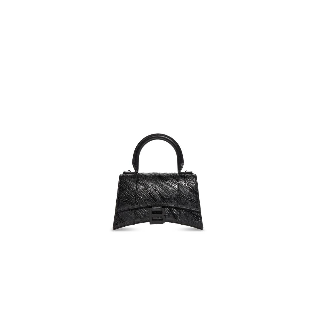 Year Of The Tiger Hourglass Xs Handbag in Black | Balenciaga US