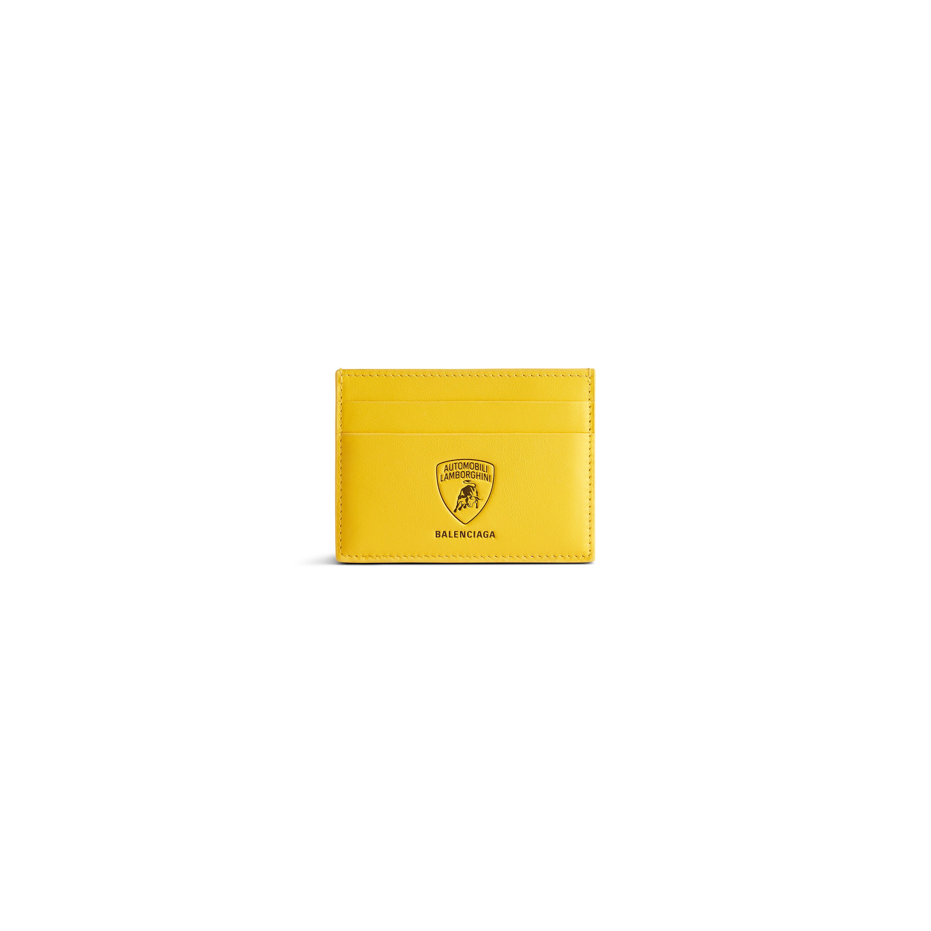 【BALENCIAGA】 Automobili Lamborghini スクエア ウォレット Men's Balenciaga | Automobili Lamborghini Card Holder in