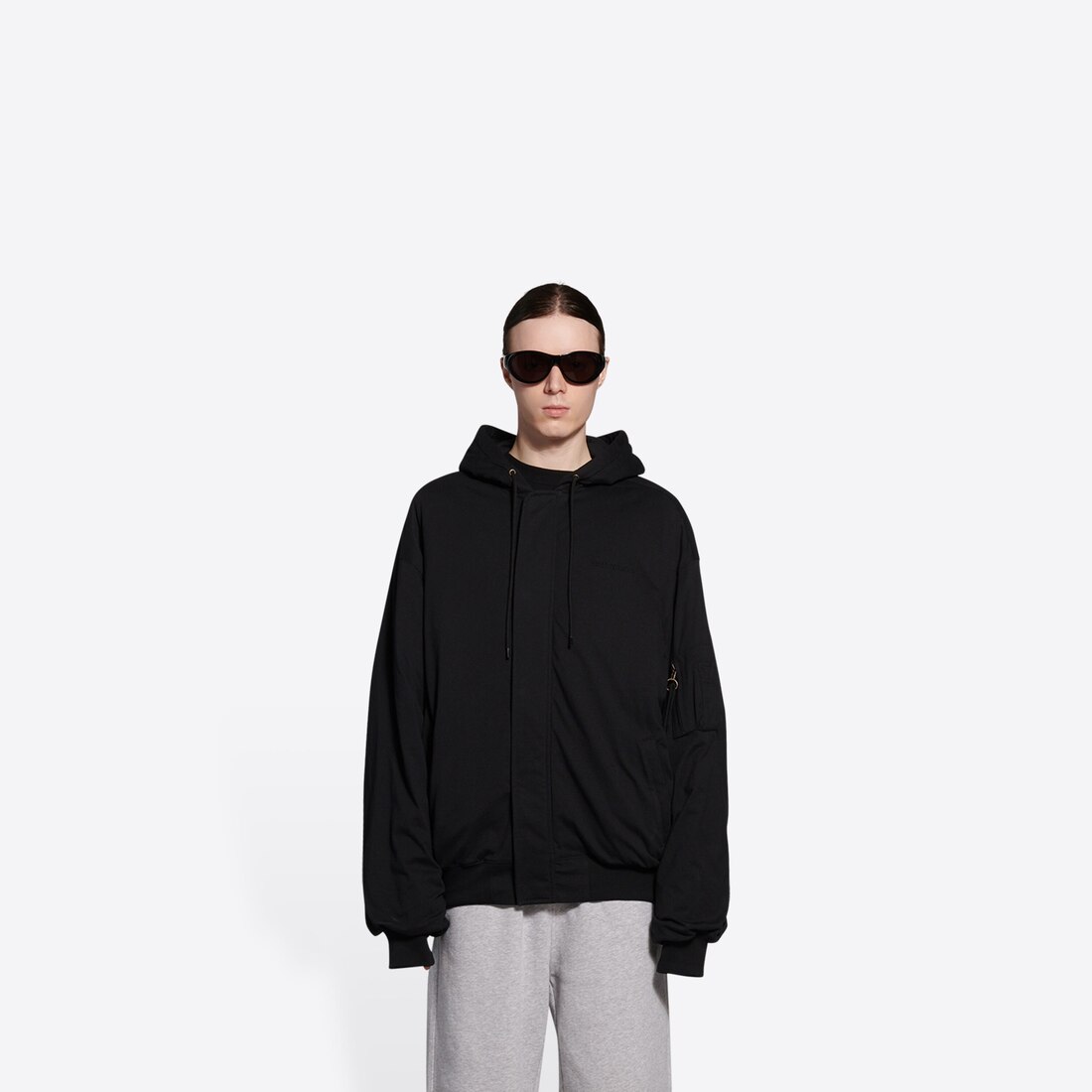Men S Hulk C 2021marvel Padded Bomber Hoodie In Black Balenciaga Us Men S Hulk C 2021marvel Padded Bomber Hoodie In Black Balenciaga Us
